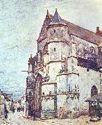 Church at Moret after the Rain Alfred Sisley